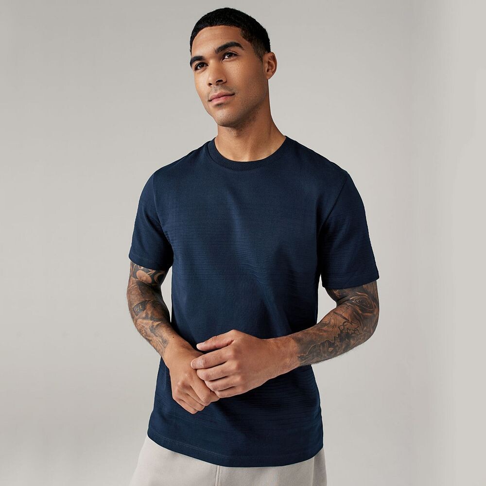 

Мужская футболка NEXT Smart Stripe, цвет Navy Stripe