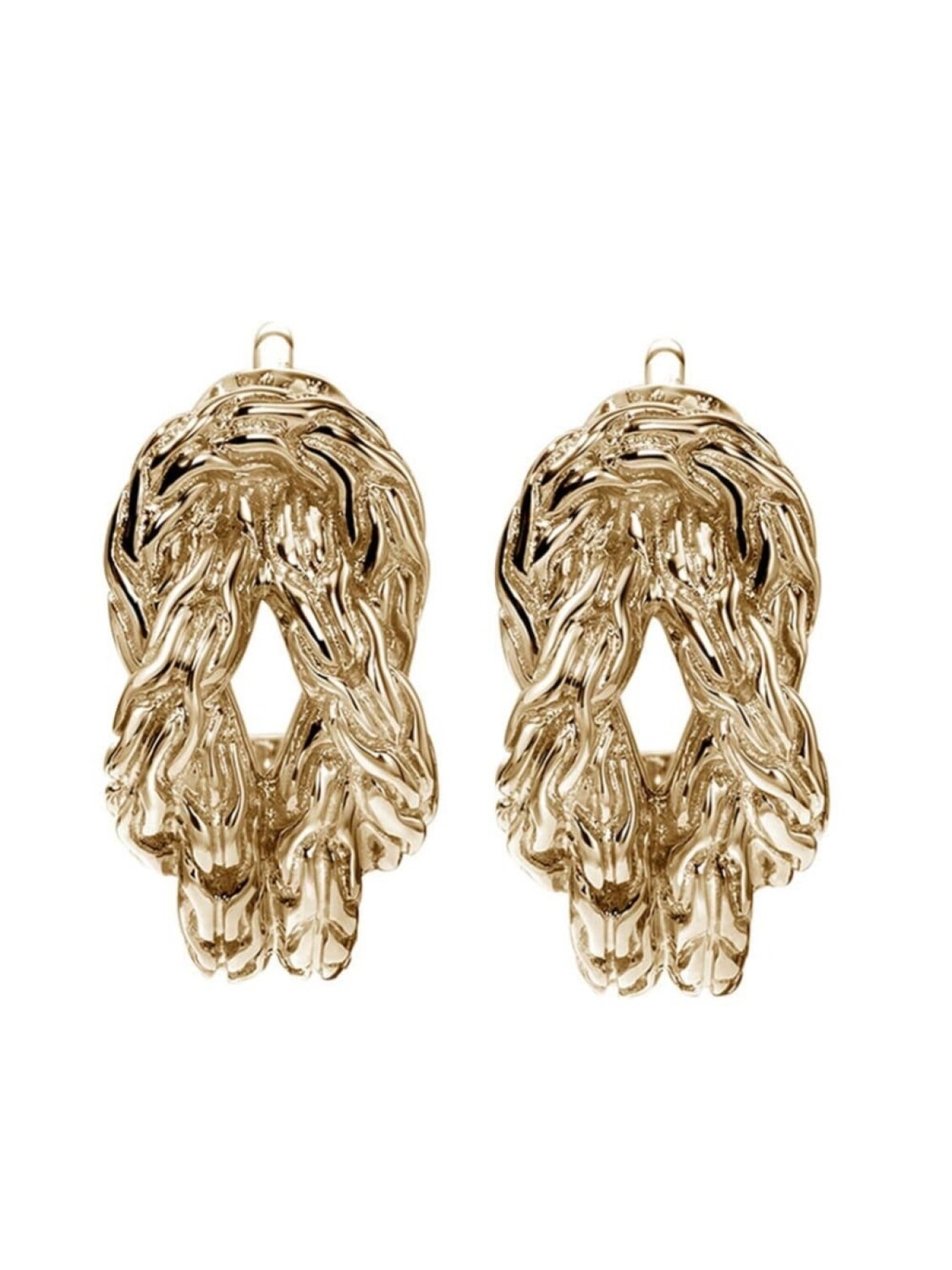 

Серьги-кольца Lov Knot из желтого золота 14 карат John Hardy, золотой