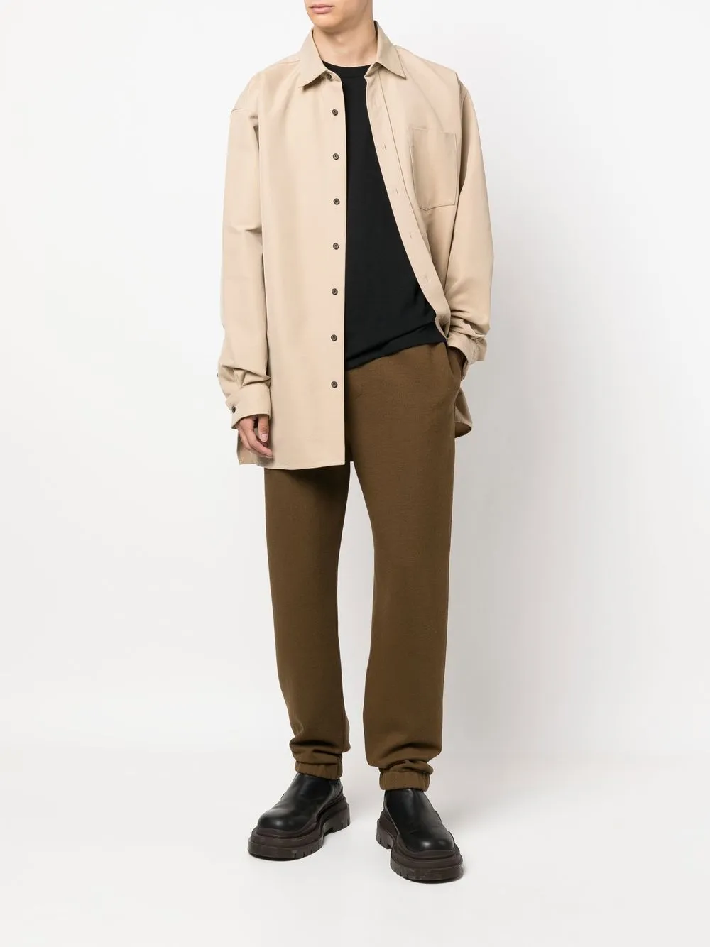 Комплект из трех футболок JIL SANDER, черный — фото 2
