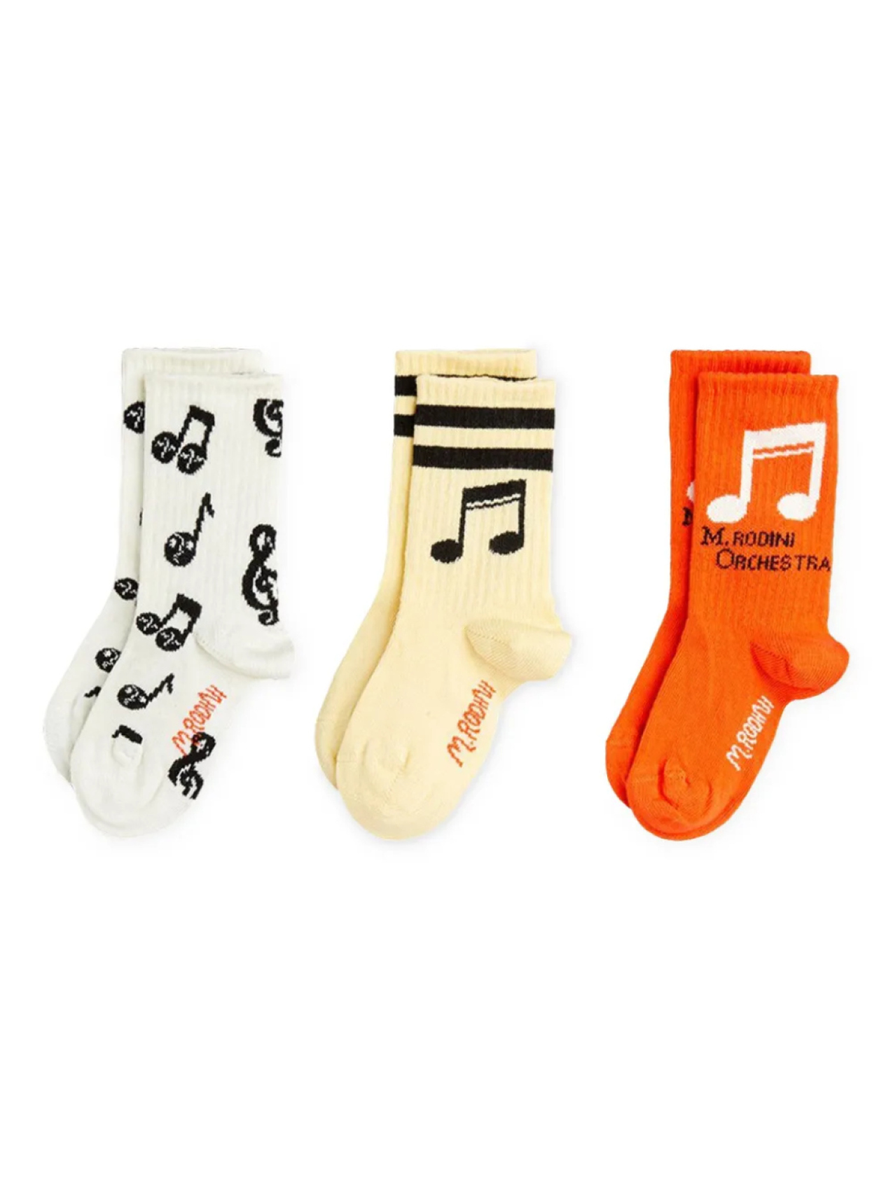 

Набор носков Mini Rodini Musical Note, оранжевый