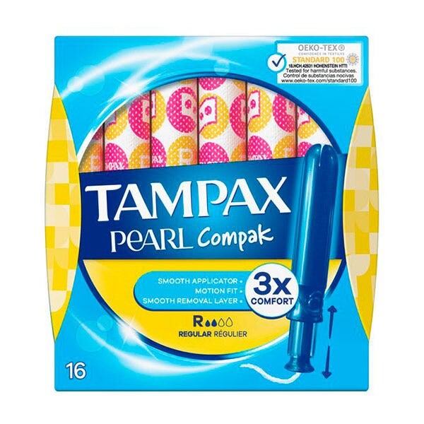 

Компак Жемчуг Обычный 16 шт Tampax