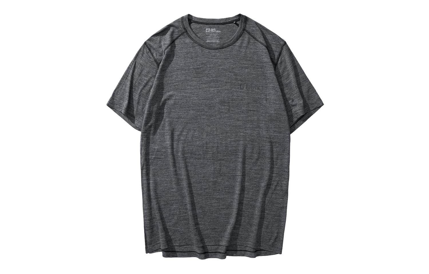 

Футболка Jack Wolfskin мужская темно-серая, 6350/Dark Gray