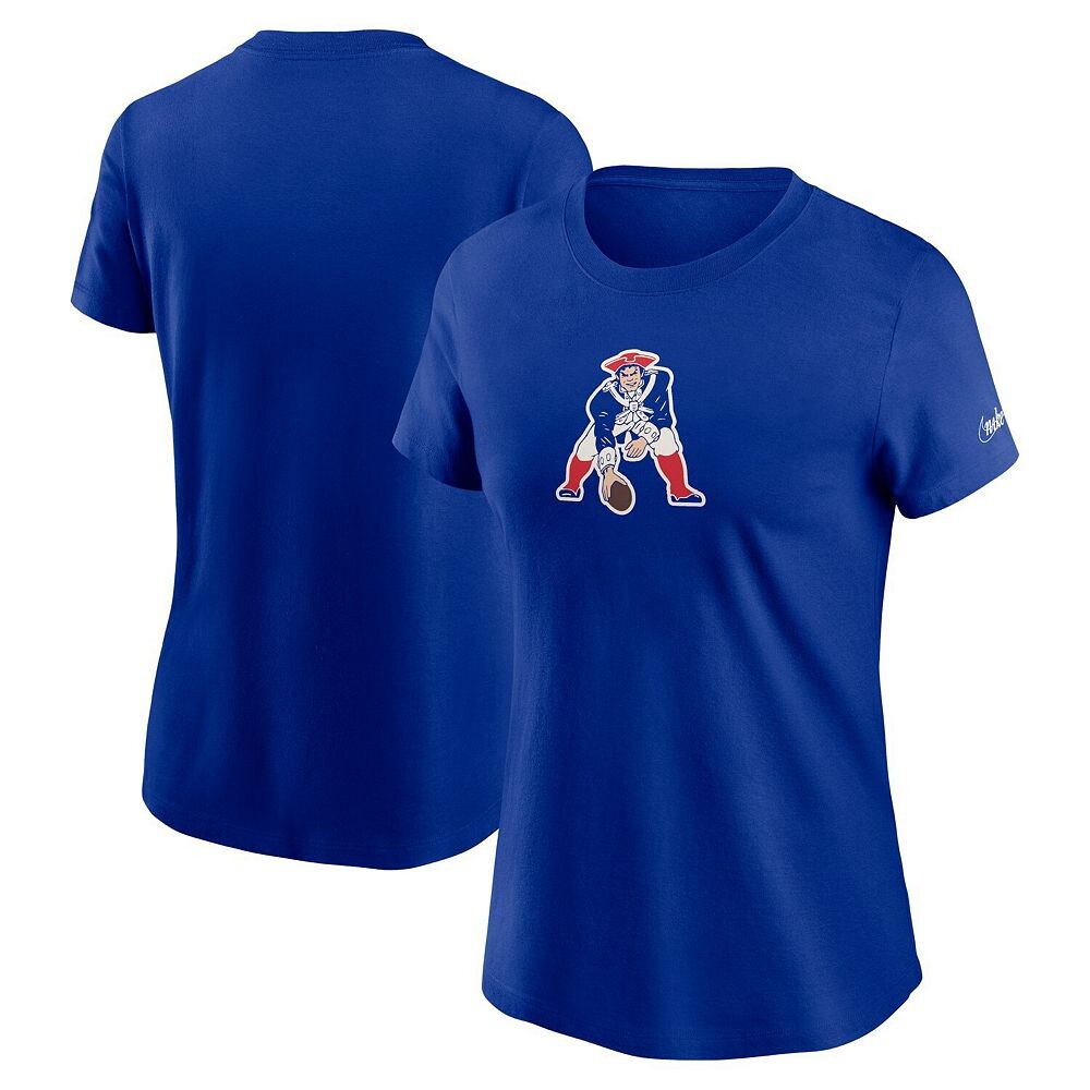 

Женская футболка с логотипом Nike Royal New England Patriots Primary, цвет Pat Blue