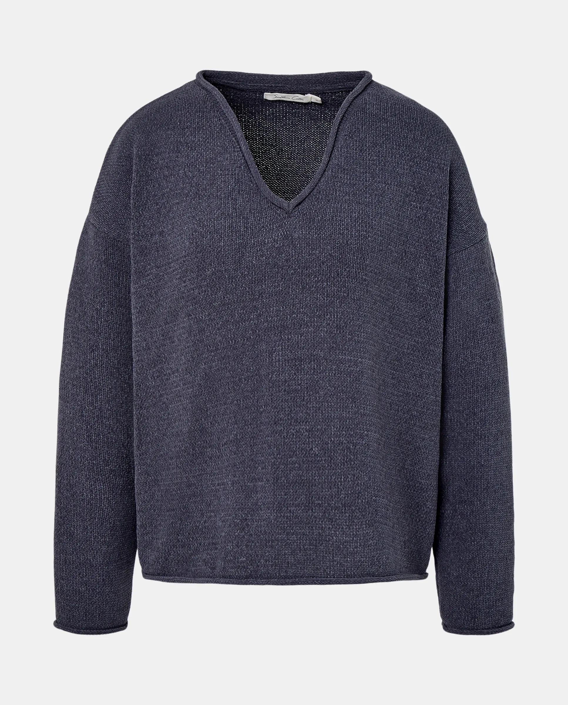 

Женский однотонный свитер из полиэстера Southern Cotton, темно-серый