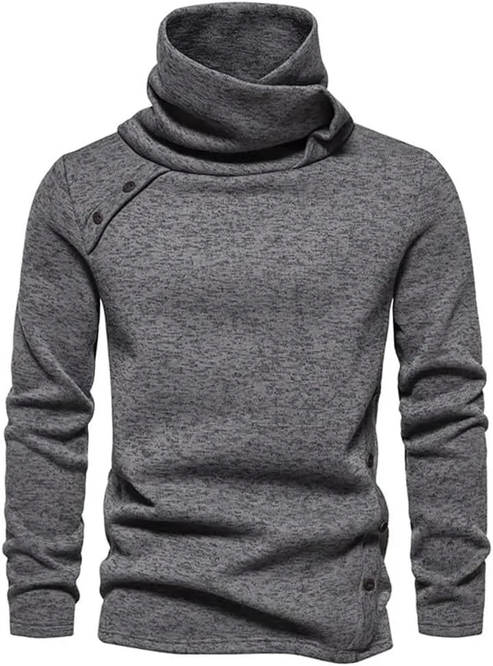 

Свитер мужской Casual Loose с воротником-стойкой YMGSCC