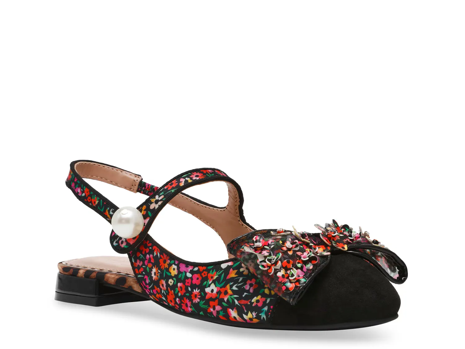 

Балетки Calyan Flat Betsey Johnson, черный/мультиколор
