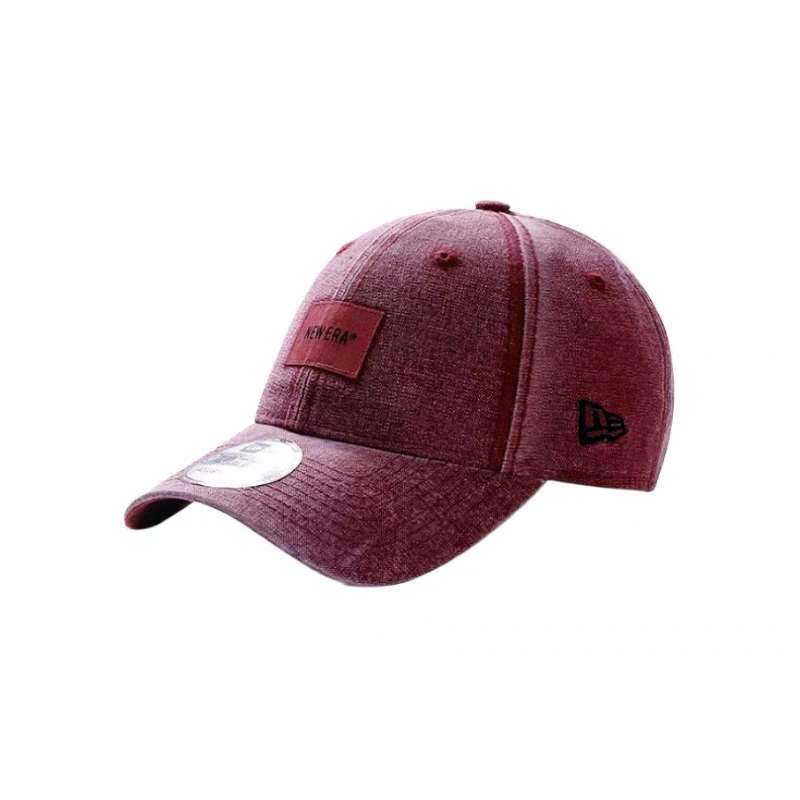 

New Era Джинсовая бейсболка унисекс бордовая, Maroon