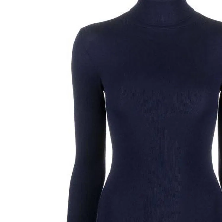 Джемпер-водолазка из смеси лиоцелла и хлопка Polo Ralph Lauren, Marine Blue — фото 4