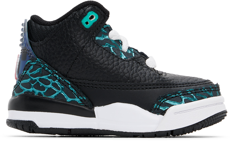 

Детские черные кроссовки Jordan 3 Retro Nike Jordan