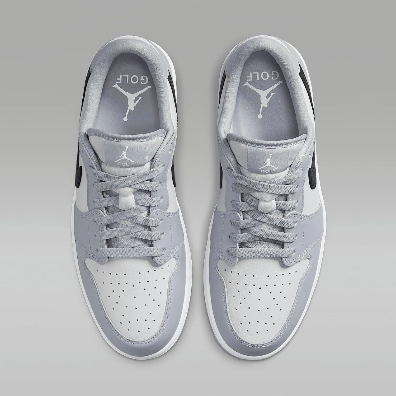 Кроссовки Nike Air Jordan 1 Low, Wolf Grey Black Photon Dust Wh — фото 4