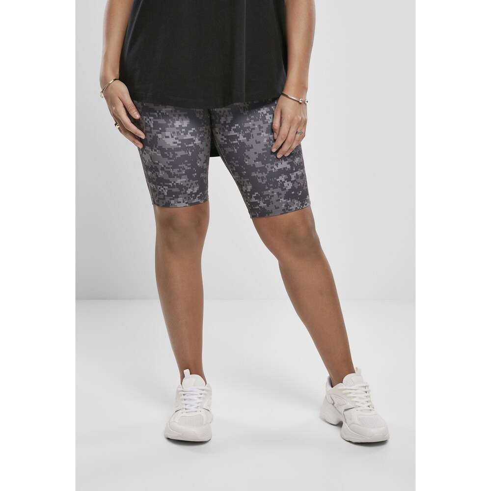

Шорты Urban Classics Cycling For High Waist Camo Tech Big, черный