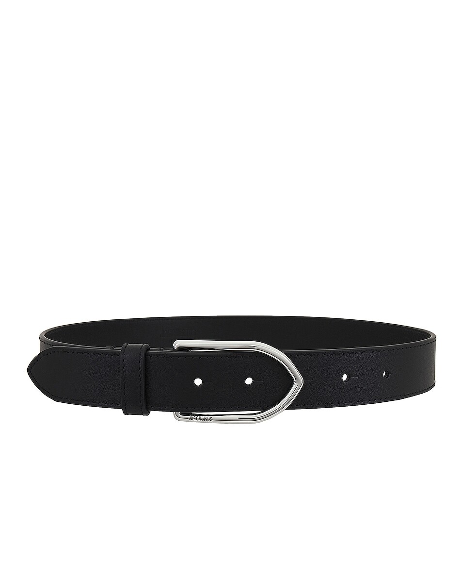 

Ремень La Ceinture Bambino Jacquemus, цвет Black & Silver