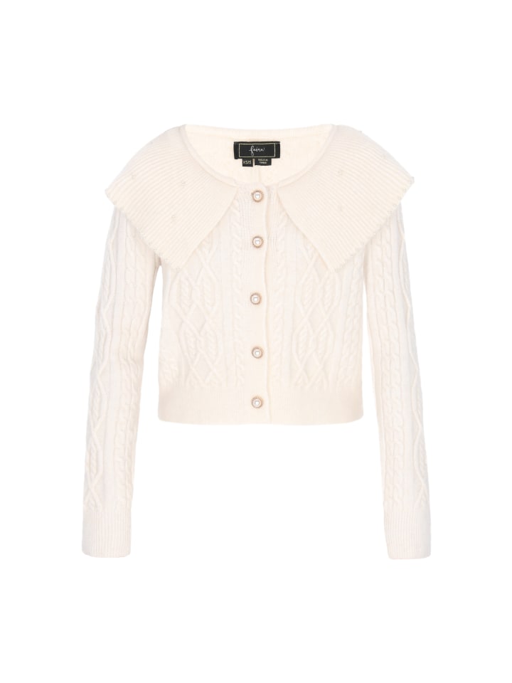 

Женский кардиган цвета слоновая кость faina