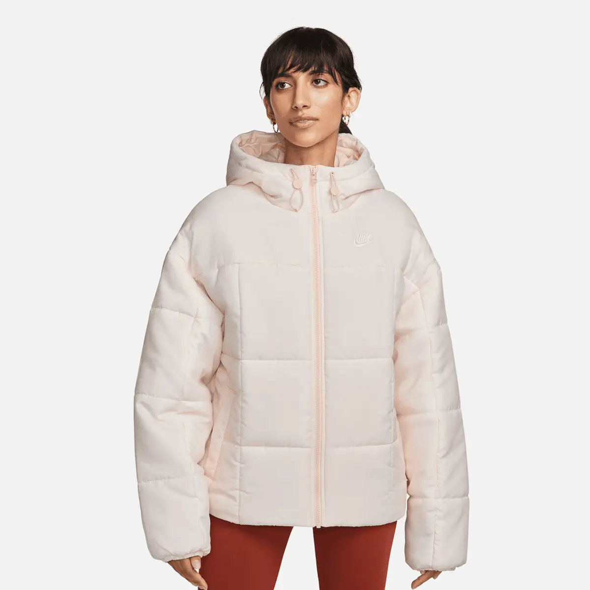 

Куртка Nike Sportswear Essential Therma Fit Classic Puffer, бежевый/бежевый