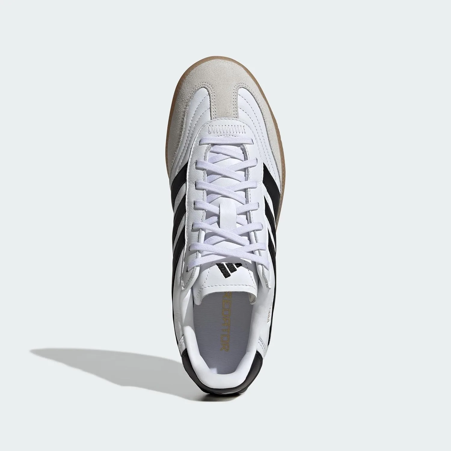 Кроссовки Adidas Predator Freestyle унисекс доступны в цветах Cloud White, Black и Gold металлик, белый/черный — фото 3
