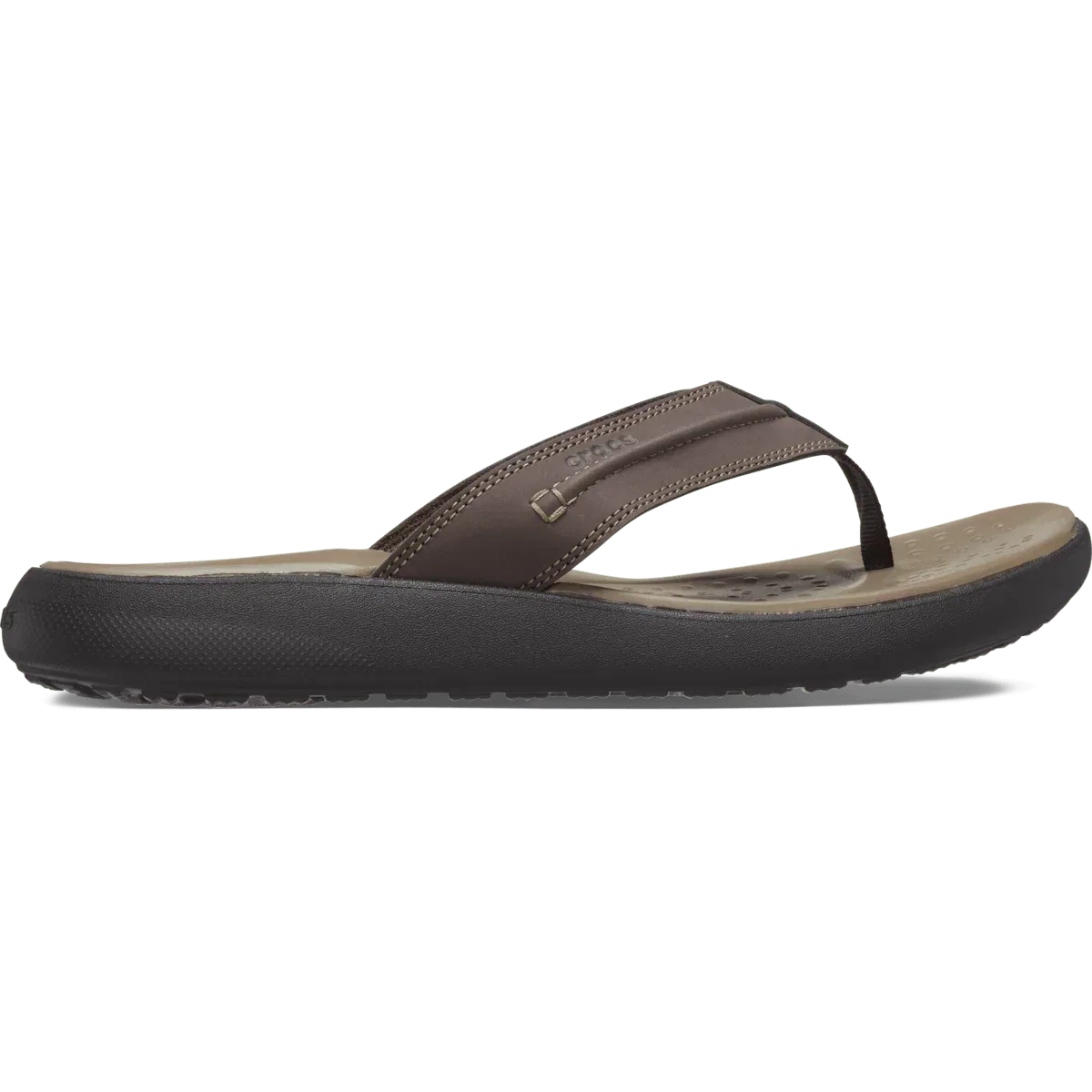 Yukon Vista Literide Flip Crocs, Espresso