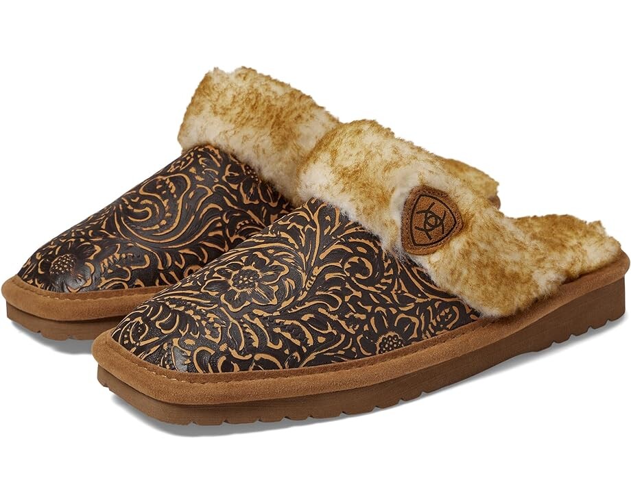 Тапочки Ariat Jackie Exotic-Embossed Tooling, коричневый