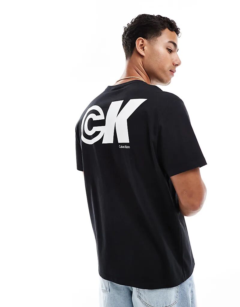 

Футболка с принтом CK на спине от Calvin Klein Jeans черного цвета
