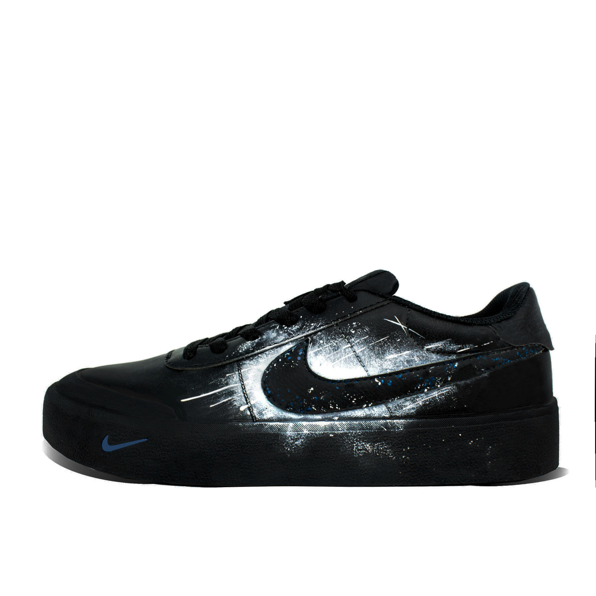 

Nike Кроссовки для скейтбординга Court Shot, мужские, низкие, черно-белые
