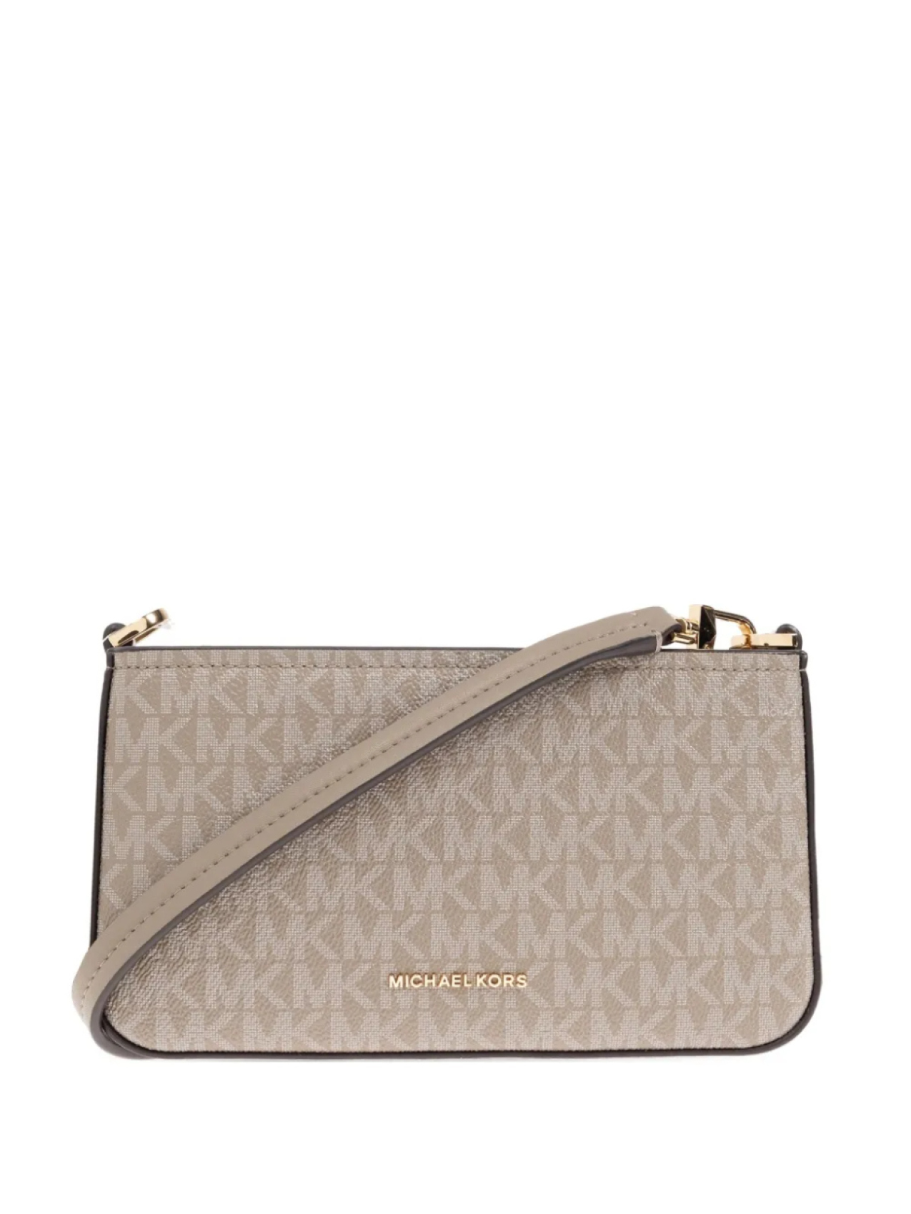 

Сумка через плечо из холста с монограммой Michael Michael Kors, нейтральный