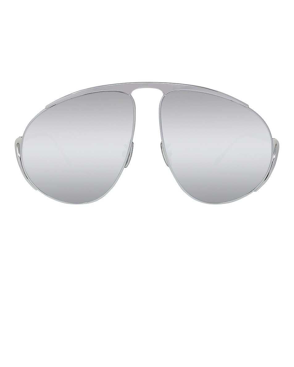 

Авиаторские солнцезащитные очки Loewe, Shiny Palladium & Smoke Mirror