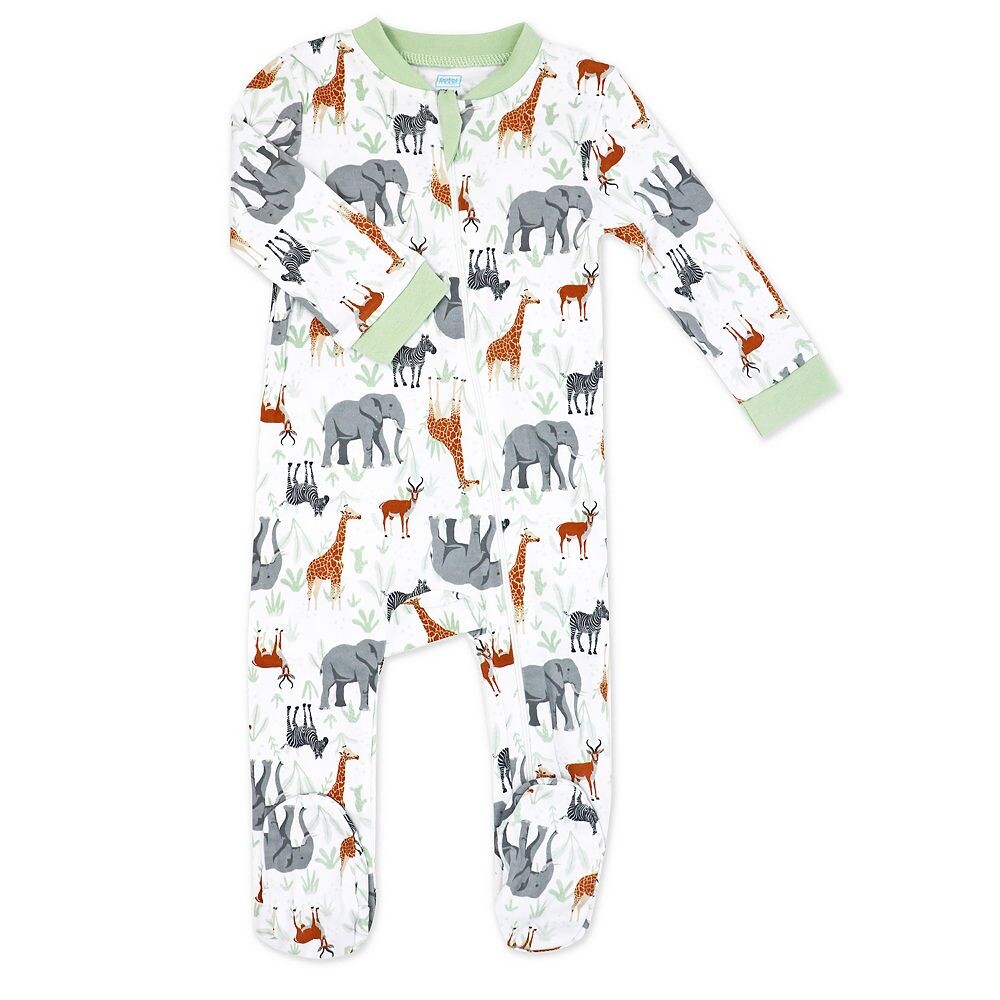 

Футболка Wild Safari на молнии из 100% хлопка для мальчиков и девочек Baby Mode, зеленый