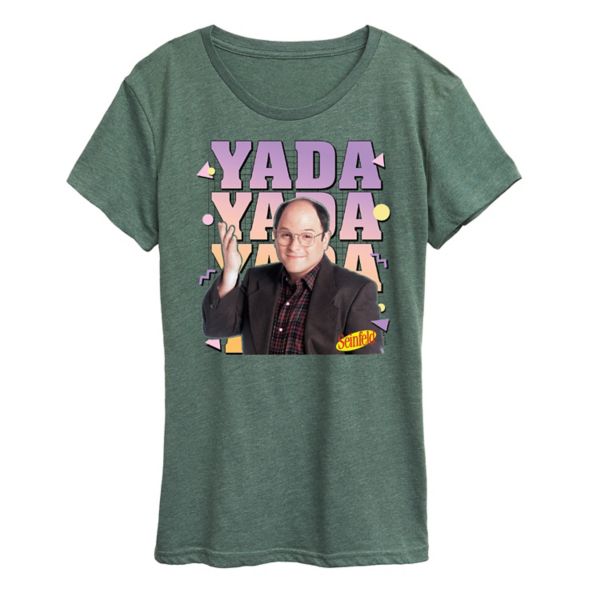 

Женская футболка с принтом Seinfeld yada yada Licensed Character, зеленый