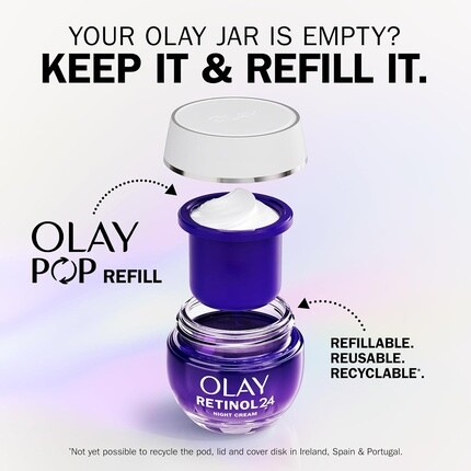 Крем для лица Olay — Retinol 24 Ночной увлажняющий с антиоксидантом и витамином Е, 50 мл — фото 2