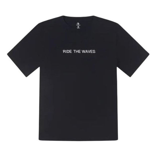 

Футболка summer verbiage t-shirt 'black' Converse, черный