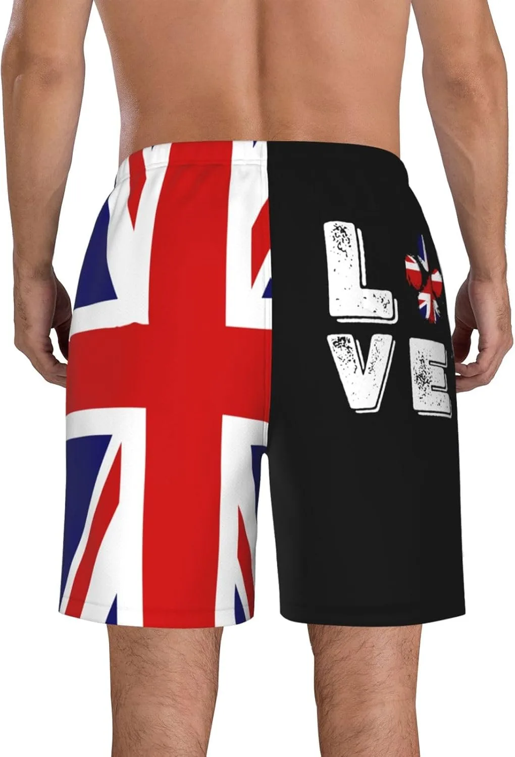 Мужские плавки Love Paw Britain с британским флагом Generic, белый — фото 4