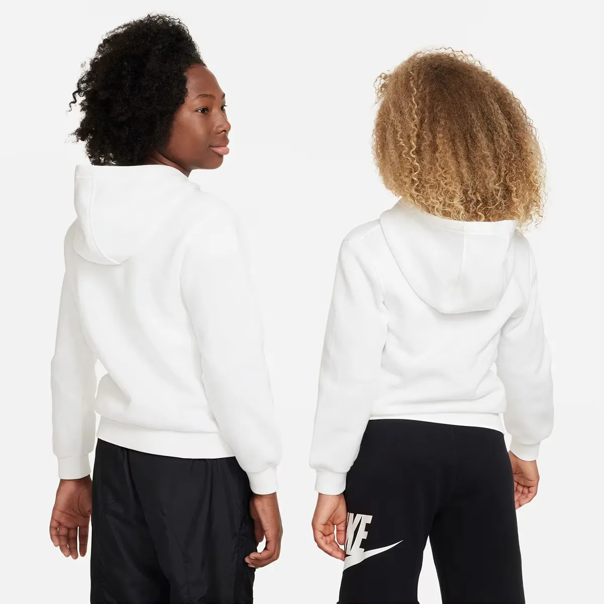 Детская флисовая толстовка Nike Sportswear Club, белый — фото 2