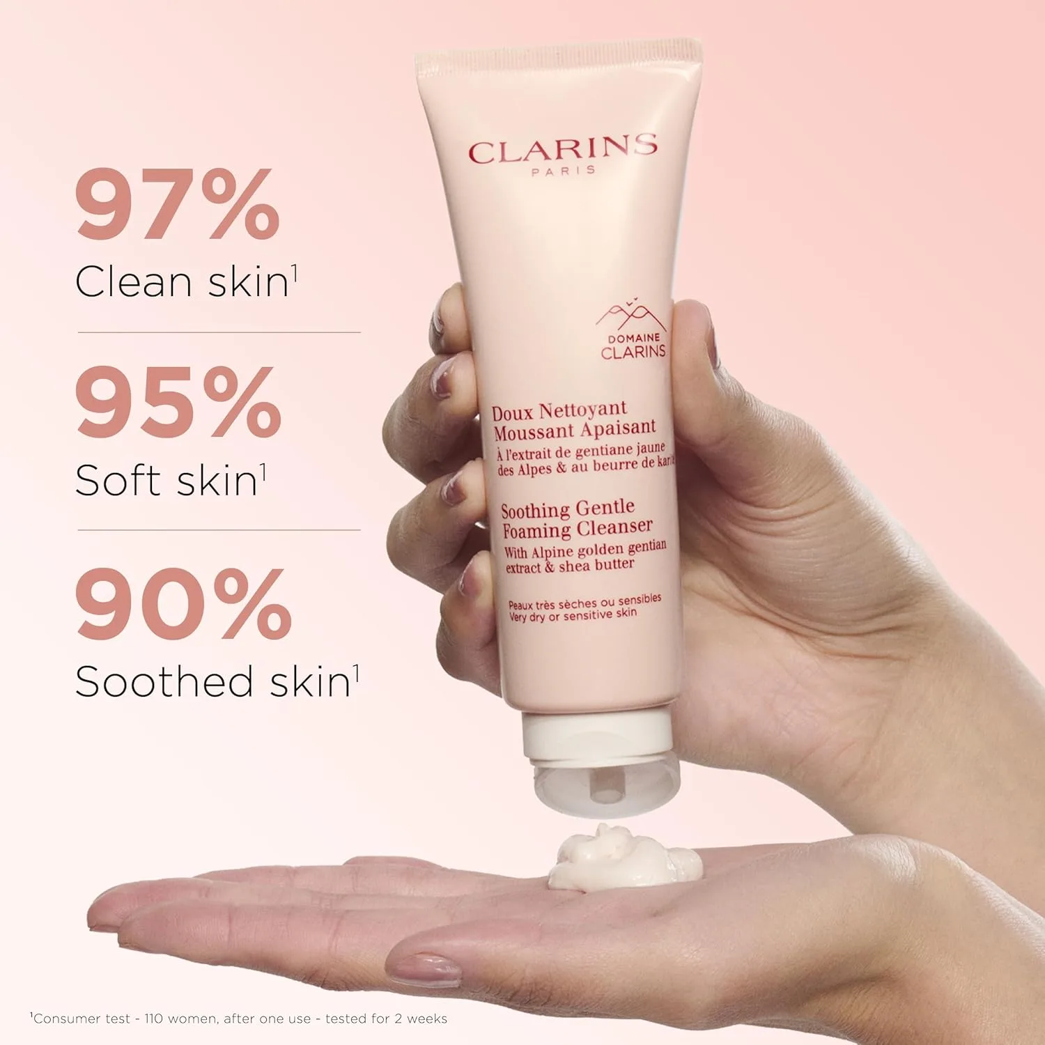 Пенка для умывания Clarins — Успокаивающая пенящаяся | Очищает, успокаивает и смягчает кожу | Содержит питательное — фото 2