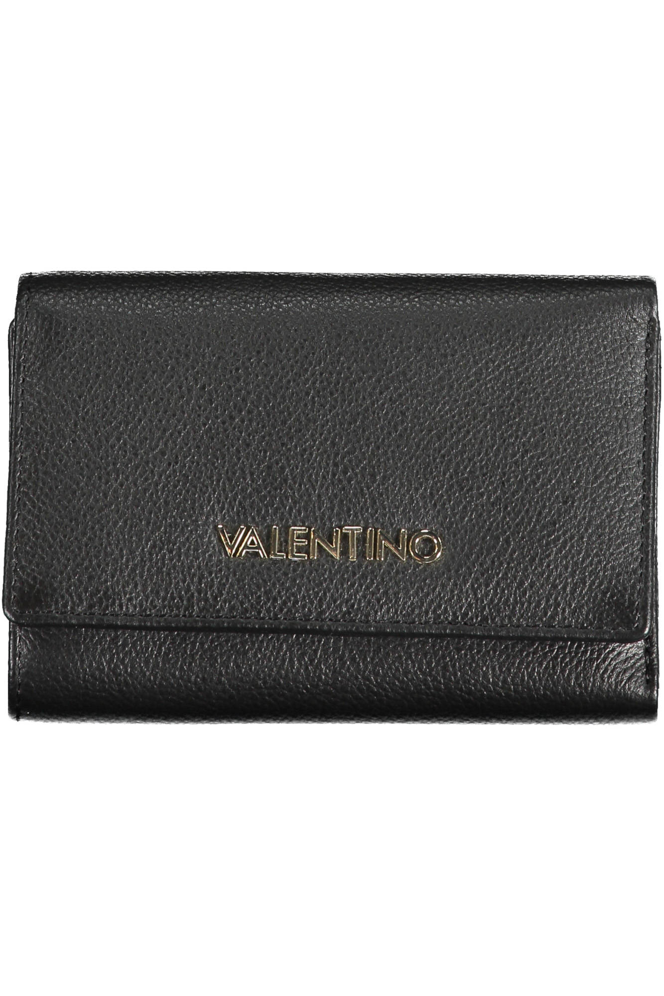 

Женский кошелек Valentino Bags с золотым логотипом, черный