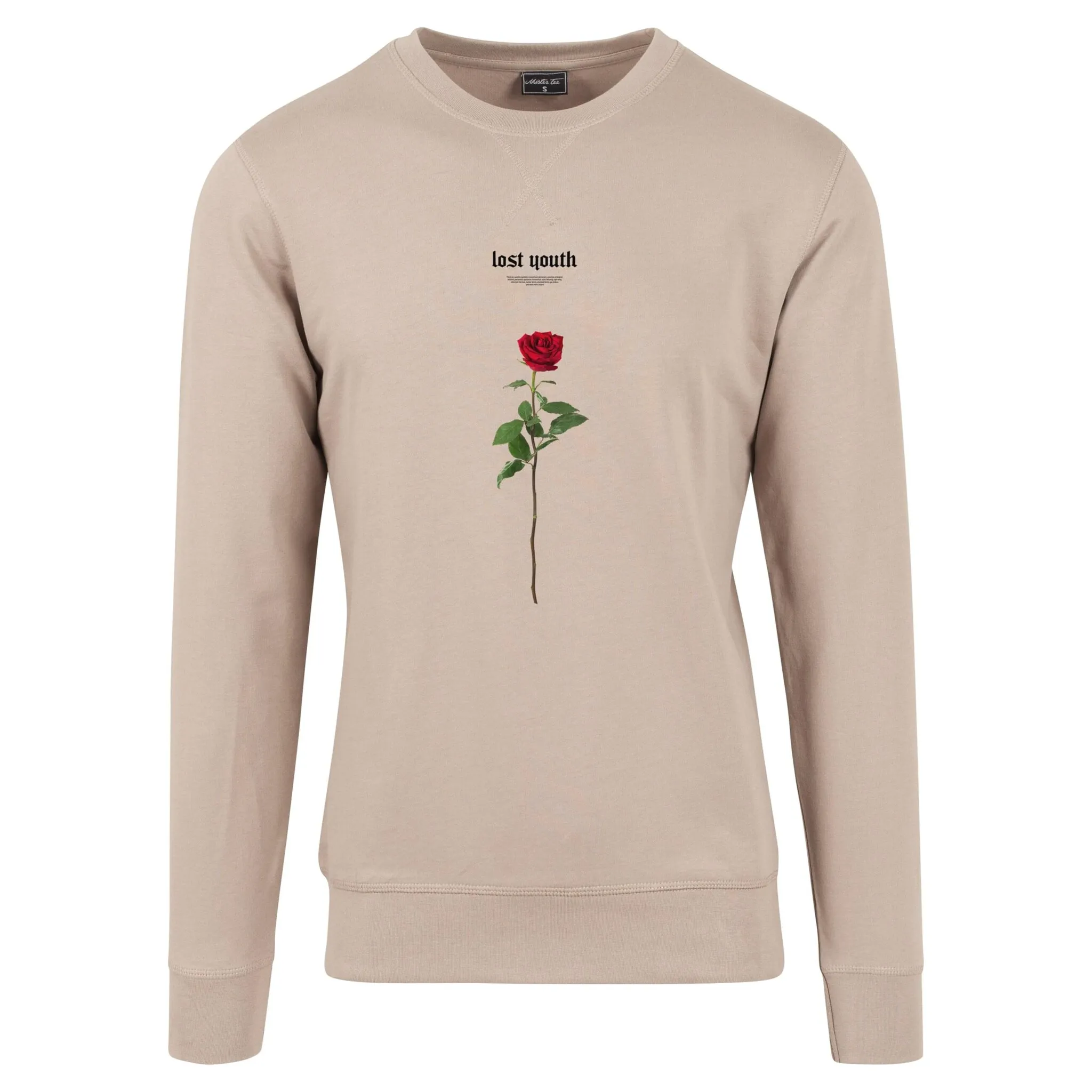 

Свитер MisterTee с круглым вырезом "MisterTee Men's Lost Youth Rose Crewneck", цвет Darksand