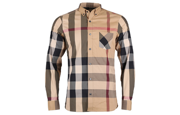 

Рубашка мужская хаки Burberry, хаки