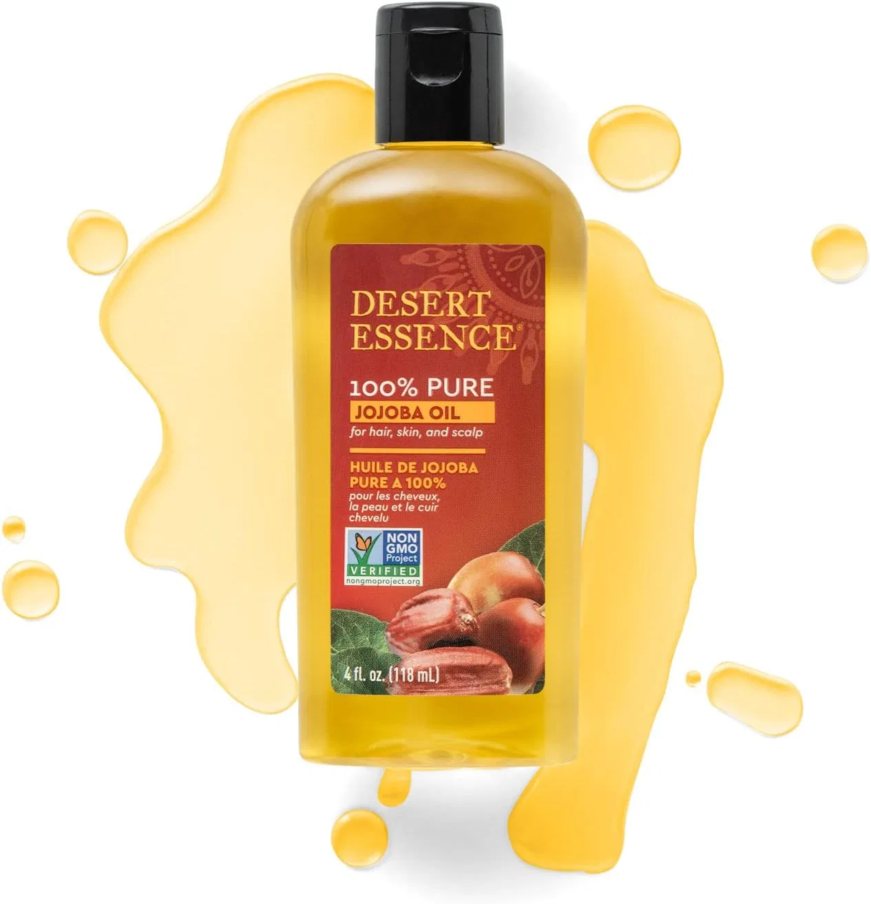 Масло жожоба Desert Essence для волос, кожи и кожи головы 120 мл Dessert Essence — фото 2