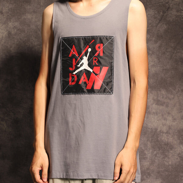 Майка Air Jordan Sports Training Basketball Vest Iron gray, серый — фото 2