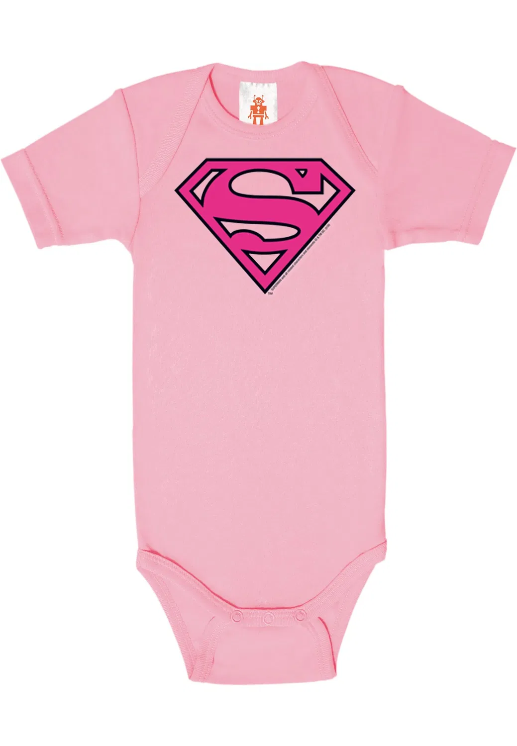 Боди для малышей с логотипом Superman, Logoshirt, розовый