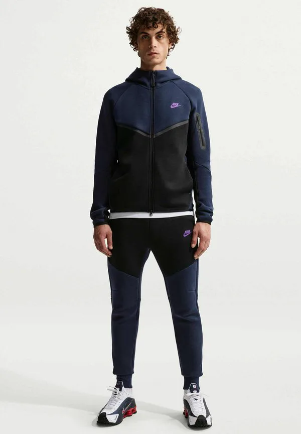 Спортивные штаны jggr Nike Sportswear, Obsidian Black Bright Violet — фото 2