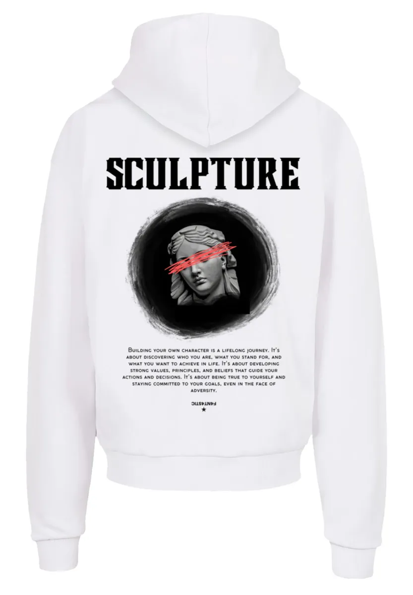 

Толстовка F4NT4STIC "SCULPTURE HOODIE", принт, белый