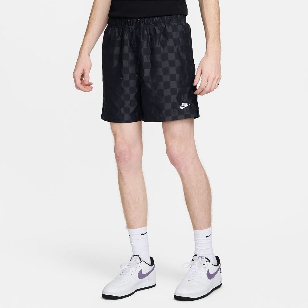 

Мужские шорты Nike Club в клетку, цвет Black White