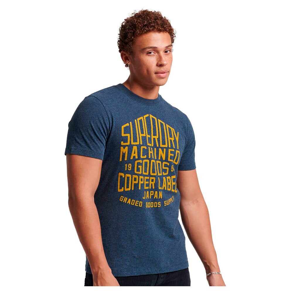 

Футболка Superdry Cooper Label Workwear Short Sleeve Round Neck, синий