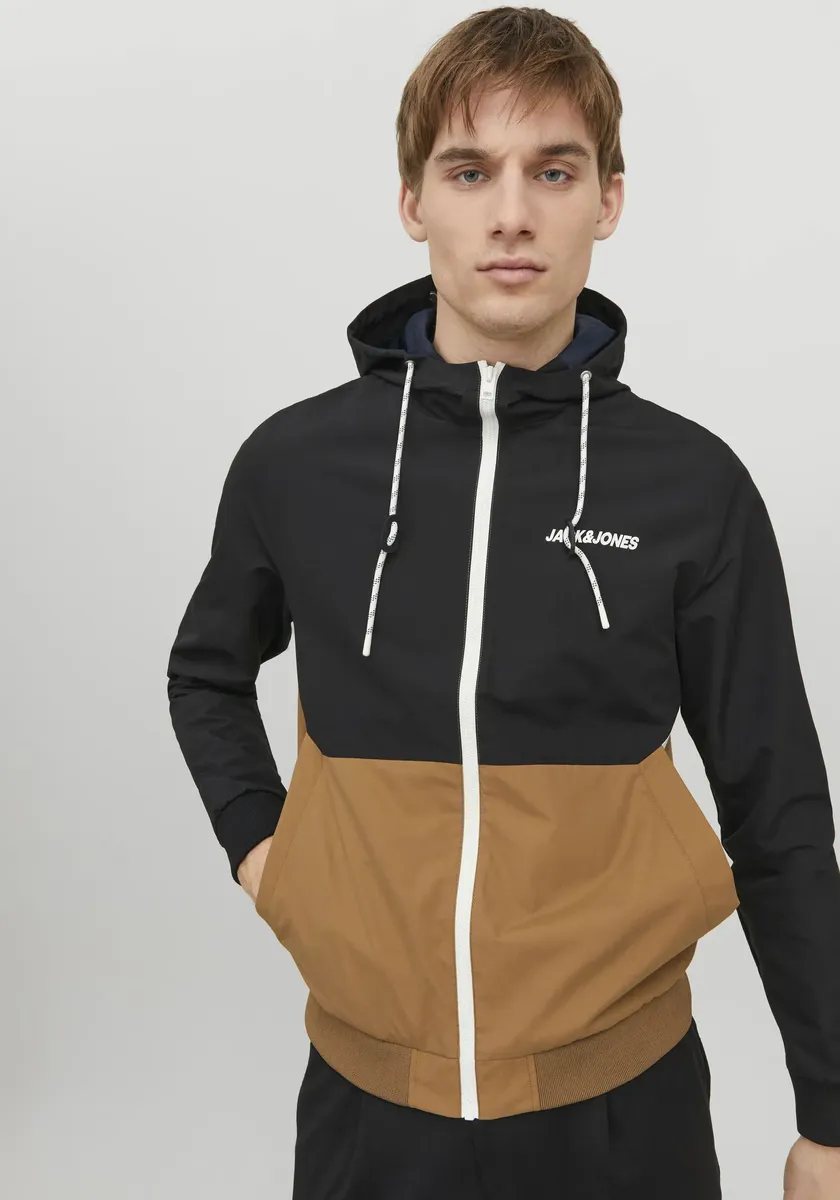 

Куртка Jack & Jones "JJERUSH HOOD BOMBER NOOS", с капюшоном, черный