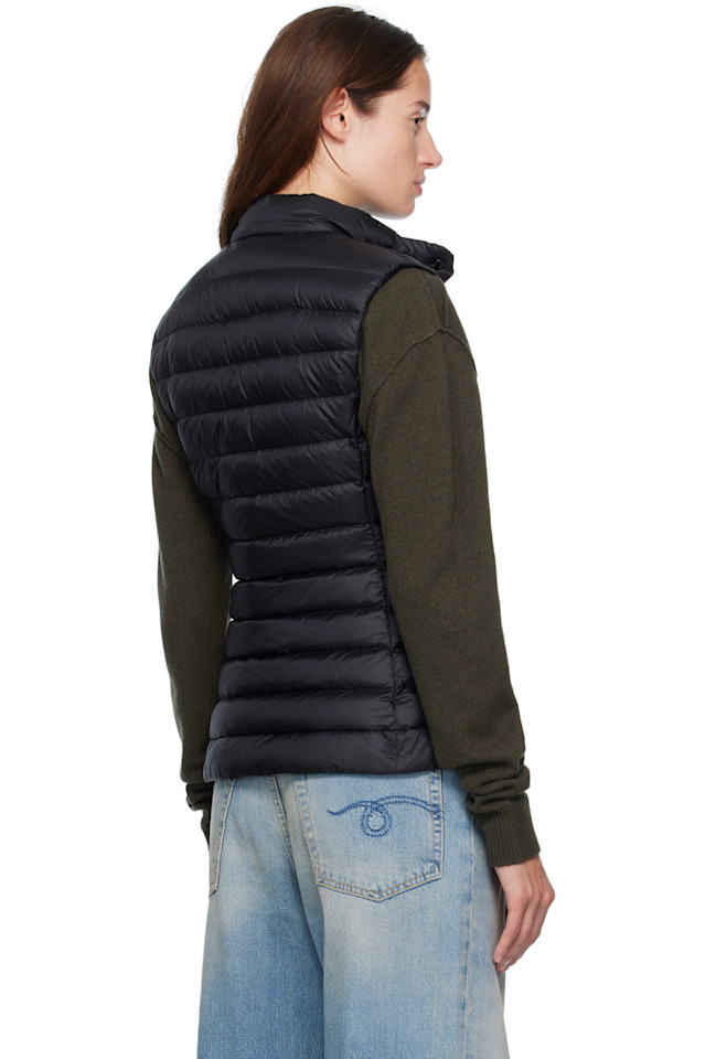 Пуховый жилет Игена Moncler, черный — фото 3