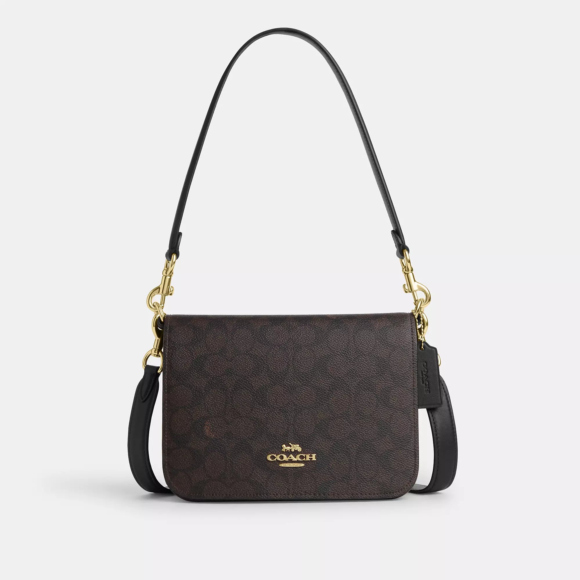 

Сумка Quinn от Coach Outlet из фирменной ткани, цвет gold/walnut/black, Черный, Сумка Quinn от Coach Outlet из фирменной ткани, цвет gold/walnut/black
