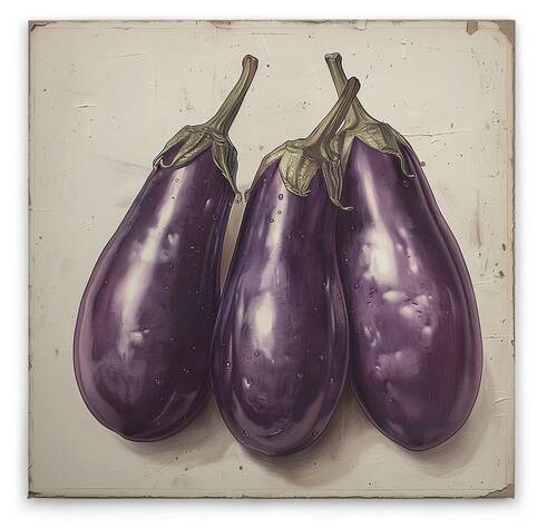 

Картина на холсте A.S. Création Aubergine цвет cremebeigeviolettgrün
