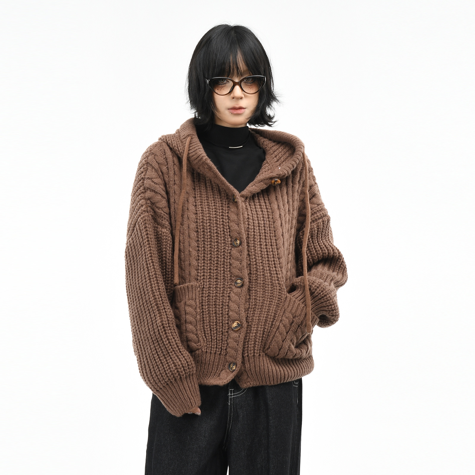 

Толстовка с капюшоном Unisex Moderate NEVER RULE, коричневый