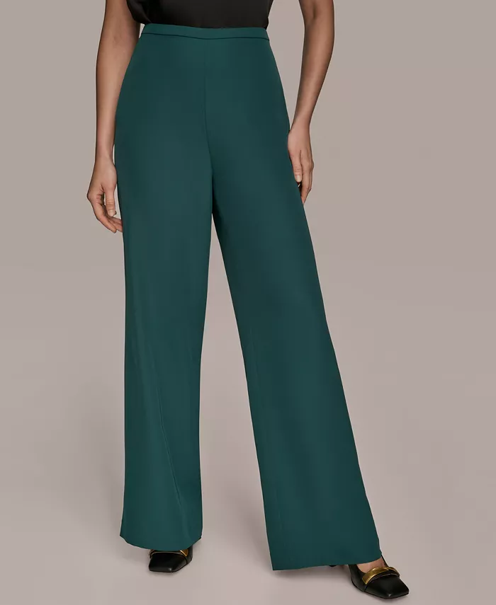 

Женские широкие брюки-клеш Donna Karan New York, синий