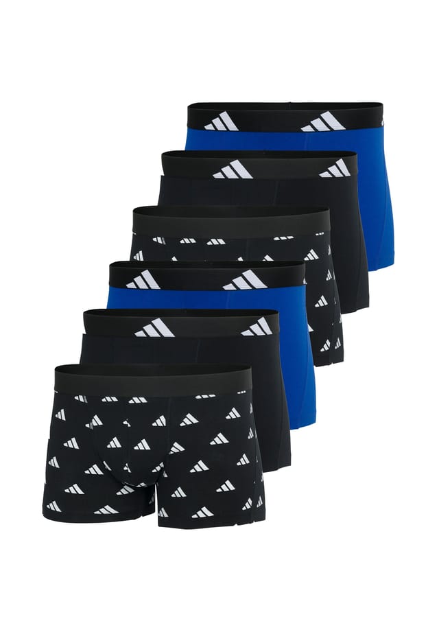 

Ретро шорты/брюки 6 пар в упаковке активный гибкий хлопок Adidas, синий
