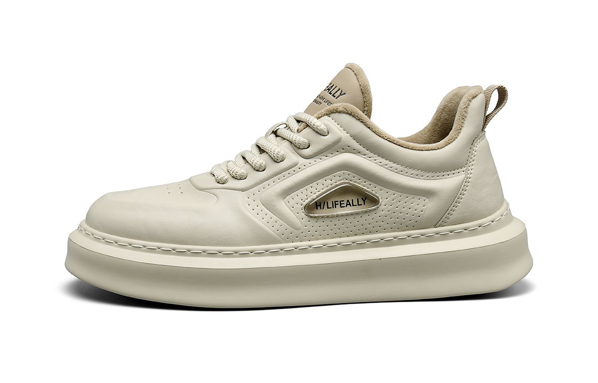 

Низкие скейтерские кроссовки мужские HLA, коричневый[Fleece-Lined]